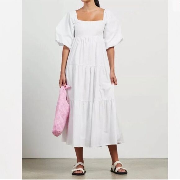 Faithfull The Brand Kiona Midi Dress - Picture 1 of 8